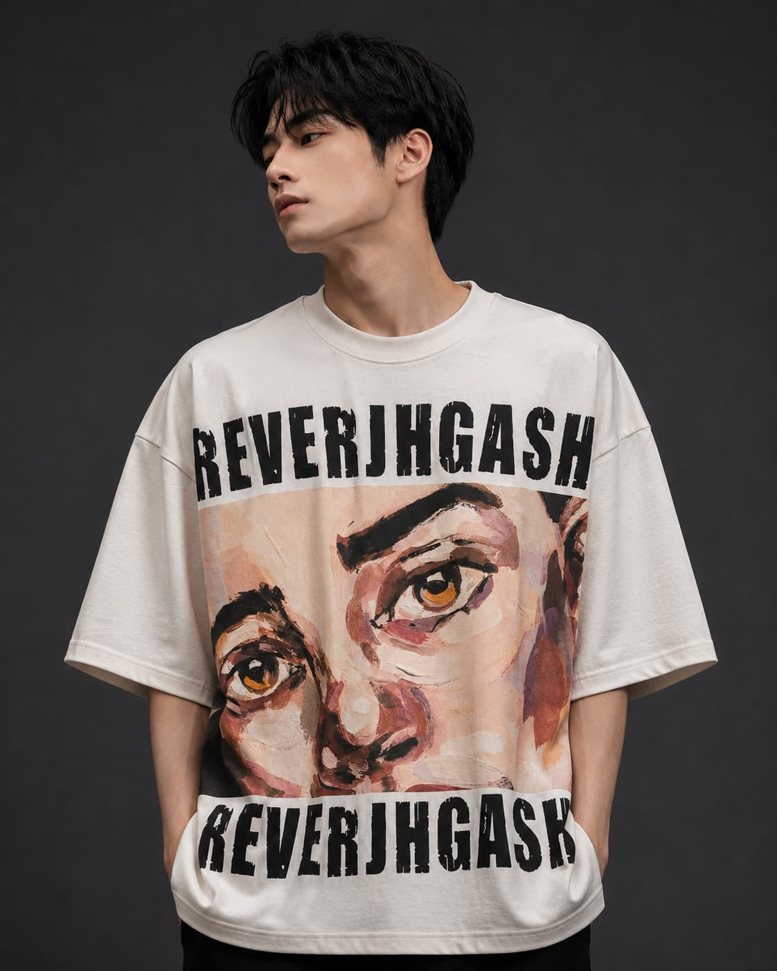 Men's Premium Oversized Graphic Print T-Shirt