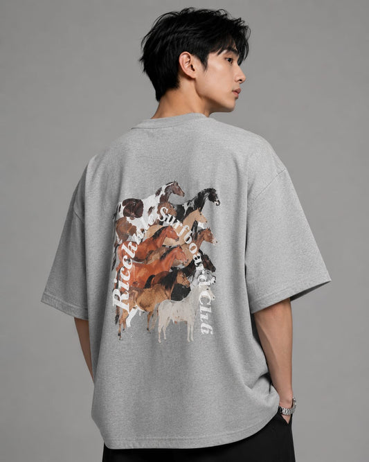Men's Essential Oversized Cotton T-Shirt | Grey