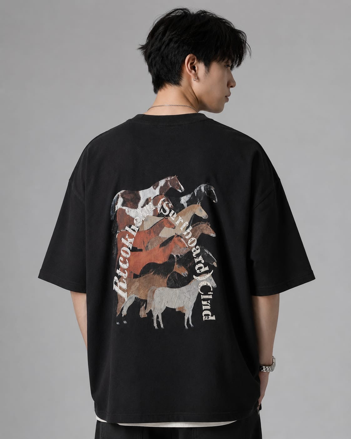 Men's Classic Oversized Black T-Shirt