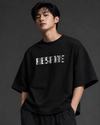 Men's Oversized Graphic Print T-Shirt | Black