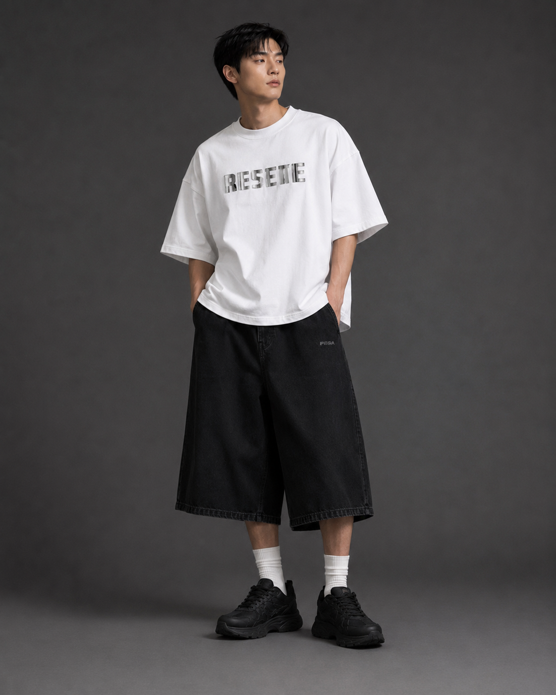 Men's Minimal Graphic Oversized T-Shirt
