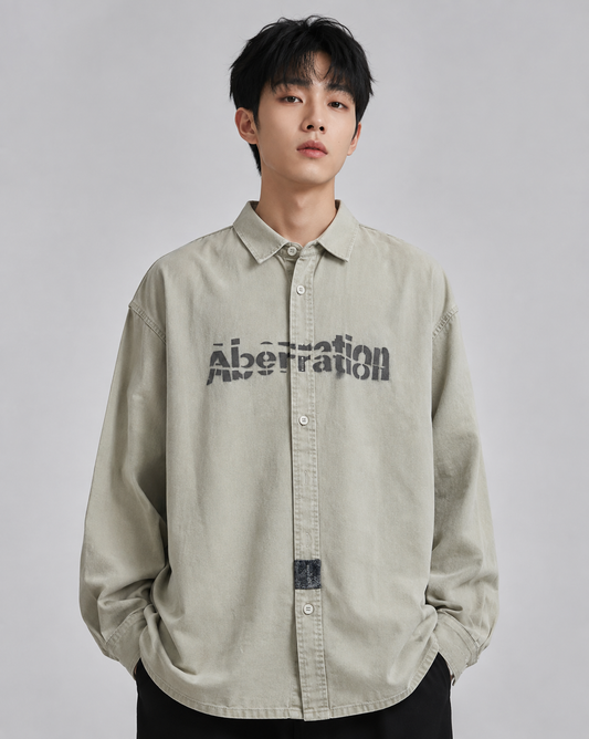 Men's Minimal Graphic Casual Shirt