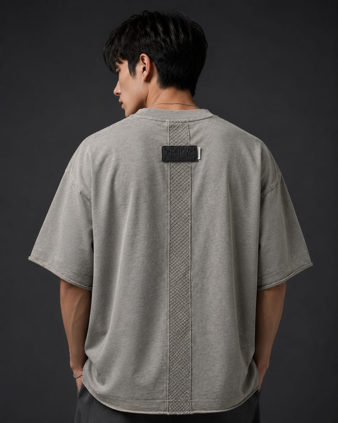 Men's Premium Oversized Grey T-Shirt
